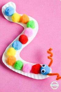 Paper Plate Caterpillar Craft For Toddlers - Craft Play Learn