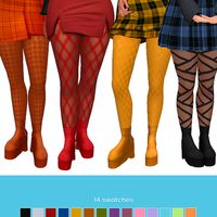 Florence Boots + Patterned Tights | Ikari Sims on Patreon