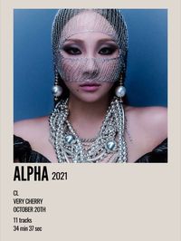 minimal aesthetic polaroid album poster for alpha by cl