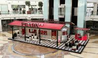 Prada silver line pop up store