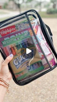 Katie Maynard on Instagram: "Comment SIMPLY for the links!  Don’t leave your house without one of these kits for restaurants, appointments, or on the go!   Anyone else want a screen free dinner?! To be honest the whole family gets involved in the hidden picture books!   #momhack #parenting #roadtrip #busybags #parentingtips"