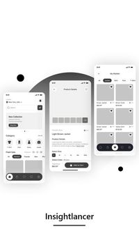 E-Commerce Mobile App | Clothing Store App | Figma | Insightlancer | App UI Design | UI | UX | App We will design a professional ui/ux, prototype, and wireframe for android, ios and web using proper Apple and Google guidelines. Our design will be user-friendly, eye-catching and modern. ...