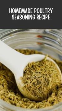 Learn how to make a homemade poultry seasoning recipe that is just as good as boughten.