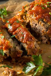 Bobby Flay Korean Meatloaf is made with ground beef, ground pork, gochujang chile paste, ketchup, rice wine vinegar, and light brown sugar. This spicy and moist Bobby Flay Korean Meatloaf recipe creates a tasty dinner that takes about 1 hour and 40 minutes to prepare and can serve up to 8 people.