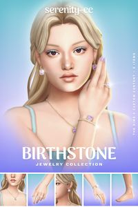 I'm obsessed with this Sims 4 jewelry CC collection! Found on the ultimate Sims 4 CC list, this Maxis Match set includes a ring, necklace, earrings, bracelet, and anklet, all in gold and silver with gorgeous birthstone gems. Whether your Sim wants a delicate pendant or a bold statement piece, this collection lets them accessorize with their zodiac energy in style! Perfect for both casual and formal outfits, these accessories add the perfect touch of elegance.