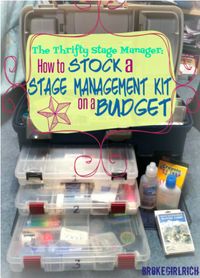 Every job has its tools and one of the biggest money suckers for a stage manager is their kit. What’s a stage manager kit? Well, it harkens back to the idea that a stage manager is the person who is “absolutely responsible for absolutely everything” for a production… which is an over or under simplification…