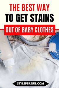 Dealing with stains in baby clothes is not a simple task. But no matter what kind of mess you’re dealing with, you can easily remove most stains from baby clothes by following these simple steps.