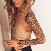 This is beautiful' Lovely and delicate design. I think I'd even take the plunge for a full sleeve with a pretty design like this; love the wrist detail!