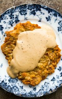 Chicken Fried Steak ~ Classic chicken fried steak, steak cutlets, pounded thin, breaded, fried, and served with country gravy. ~ SimplyRecipes.com