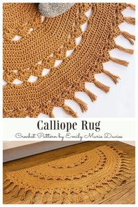 Half Circle Calliope Rug Crochet Patterns