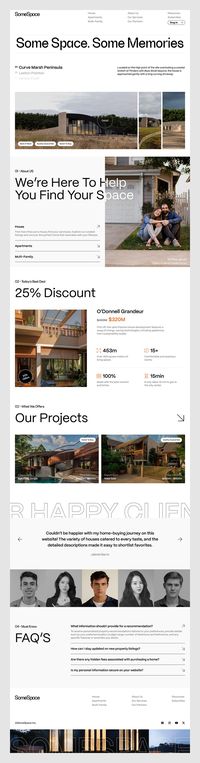 SomeSpace - Real Estate Website by Hans Christian for Odama on Dribbble