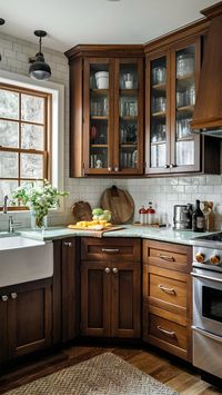 Utilize corner sink configurations to make the most of underutilized areas in your small kitchen, providing more counter and cabinet space elsewhere.