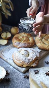 Ensaimada The famous sweet bread from Spain. (Turkuaz Kitchen Style)  Turkuaz Kitchen Ensaïmada with butter, granulated sugar, flour, and eggs is made with yeast, warm water, warm milk, eggs, granulated sugar, butter, and flour. This easy traditional Ensaïmada recipe creates a delicious pastry that takes about 2 hours to prepare and can serve up to 8 people.