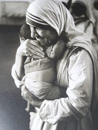 Blessed Mother Theresa... A life devoted to ministering to poor, sick, orphaned, and dying. A life devoted to and spent living the teachings of Jesus Christ.