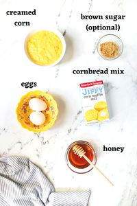 This Sweet Jiffy Cornbread with Honey is such a fantastic semi-homemade recipe that everyone will love! Boxed cornbread mix, and a few simple ingredients make a delicious "homemade cornbread" with the perfect amount of sweetness! It's the perfect side dish for soups, chili and hearty meat dishes! This semi homemade cornbread is made from Jiffy Corn Muffin mix.