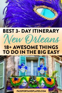 Planning a trip to New Orleans for a few days? These are the best things to do in New Orleans wrapped up in this perfect 3 days in New Orleans itinerary. | New Orleans itinerary | Best things to do in New Orleans | New Orleans Travel Guide | Long Weekend in New Orleans | Long Weekend in NOLA | 3 days in NOLA | NOLA itinerary | best things to do in NOLA