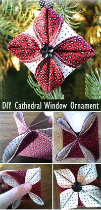 Cathedral Window Ornament Tutorial