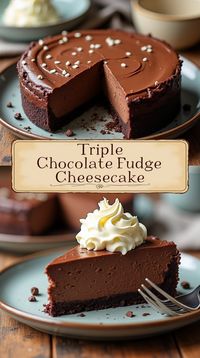 When it comes to indulgent desserts, few things can rival the richness of chocolate cheesecake. Now imagine not one, but three layers of chocolate combining into a fudgy, creamy, and utterly decadent masterpiece. Enter the Triple Chocolate Fudge Cheesecake, a dessert that celebrates chocolate in its purest form.