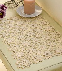 When it comes to this lovely pattern, some people chose to see flowers in two different sizes, some people choose to see flowers and stars. Whichever your choice, this Apple Blossom Placemat by Red Heart Design Team makes a beautiful crochet table runner and is a perfect option to decorate a special table so it …