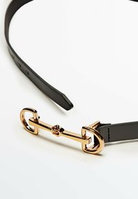 Massimo Dutti WITH DOUBLE LONG BUCKLE - Gürtel - black