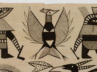 Powerhouse Collection - Pictorial Korhogo cloth, Ivory Coast