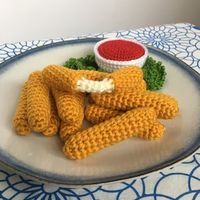 Fried Chicken Platter Crochet Pattern - Etsy