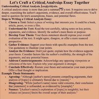 Let's Craft a Critical Analysis' Essay Together #research #criticalanalysis #dissertation #academictiktok #academia #academicwriting #literaturereview #criticalthinking