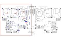 Electrical Plan of Apartment dwg file. Find here electrical plan of Apartment with detailing of installation plan in autocad format..