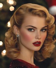 For a polished finish, attempt finger waves as part of your retro waves Christmas coiffure. This classic glamour style works wonderfully for Christmas hairstyles on medium duration or curly hair. stimulated by way of the appeal of antique Hollywood, the tightly sculpted waves provide a refined, state-of-the-art appearance, best for festive activities. Hollywood waves like those exude timeless splendor, making them a extraordinary choice for Christmas hair that’s chic and noteworthy. The hair look pairs flawlessly with red lipstick and a piece of sparkle.