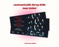 Celebrate your love for Stray Kids with this Customisable Stray Kids Concert Ticket, a unique keepsake for any STAY! Whether you're getting ready for their next concert or just want to keep your favourite memories alive, this digital ticket allows you to personalise details like the concert date, venue, and the section you were in. This listing is for a **digital download only meaning no physical item will be shipped. Once purchased, you'll receive a file to customize and print at home, making it a perfect DIY project or gift for yourself or friends. The flexibility to print on any type of paper or in any size means you can get creative with how you display your ticket! ✨ Personalise with your date, venue, and section of the concert ✨ Digital download--print at home at your convenience ✨ M