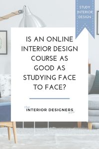 It's not just shopping that is moving online. Education is too.   This has its benefits: it gives people more flexibility over when they study and allows them to fit study around their other commitments.   But is studying online actually as good quality as studying in person?   We discuss these issues and more, over on the blog. Click through to read.  #interiordesign #homedecor #study #studyinteriordesign #studyonline #becomeaninteriordesigner