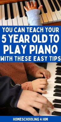 Learn how to teach piano to kids and young children with these simple tips! You can make piano easy with the right lesson plans and strategies. Here's how to get started teaching piano lessons in your homeschool or to young children today!