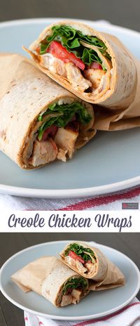 Creole Chicken Wraps - Handle the Heat