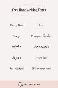 A list of the best free handwriting fonts on the internet. Perfect for note-taking and digital journaling.