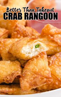 This Crab Rangoon recipe is an easy party appetizer and crowd-pleaser. Crunch through the crispy exterior and savor the smooth cream cheese filling.