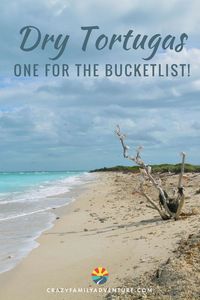 The Dry Tortugas, which is a 2.5 hour ferry ride from Key West, is definitely a destination to add to your bucketlist! If you are in Key West or anywhere in the Florida Keys, it is worth the trip to this amazing National Park.  The snorkeling is stunning, the beaches seem to go on forever, the fort is full of history and wonder, and the camping is an experience you'll remember forever! #DryTortugas #NationalPark #Florida #snorkeling #camping