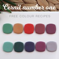 For the Cernit polymer clay lovers - 10 freebie colour recipes! The lovely Liz at @clayrepository sent me some Cernit Number One to have a… | Instagram