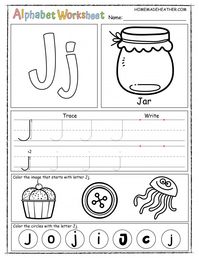 Letter J Printable Worksheet