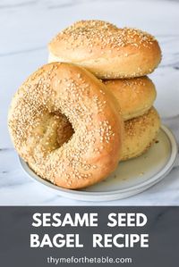 Indulge in the ultimate homemade sesame seed bagel recipe! This easy, step-by-step guide ensures golden-brown perfection, creating chewy bagels topped with nutty sesame seeds. Elevate your breakfast routine and savor the satisfaction of baking your own delicious sesame seed bagels with this sesame bagel recipe Nothing beats a fresh sesame seed bagel with cream cheese.