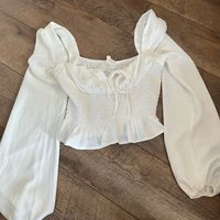 White La Hearts Top From Pacsun, Never Worn, Super Cute