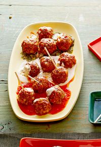 Caprese Surprise Meatballs