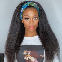 Kinky Straight Headband Wig for Black women