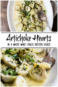 Artichoke Hearts In White Wine, Garlic & Lemon