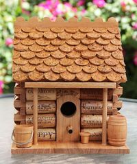 wine cork birdhouse | Wine Cork Birdhouse