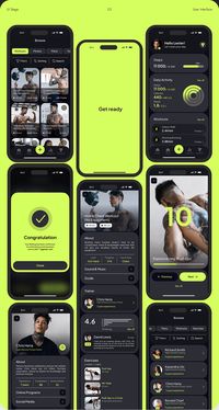 Behance 上的 Fitness & Healthcare Mobile App | UX/UI Design