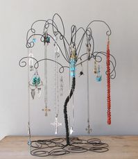 Jewelry Holder Earring Organizer Jewelry Wire Jewelry Tree Stand Earring, Rings,bracelets, Organizer, Display - Etsy