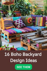 Discover 16 inspiring Boho Style Backyard Design Ideas to bring a laid-back, eclectic charm to your outdoor space. Embrace natural textures, vibrant colors, and cozy elements to create a bohemian oasis right at home. From cozy seating areas to dreamy garden landscapes, get ready to infuse your backyard with free-spirited style. Explore these unique ideas and get ready to transform your backyard into a boho paradise!