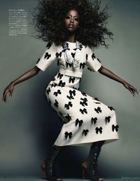 So many bows! Nyasha Matohondze: Vogue Japan November '11