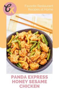 Learn how to make Honey Sesame Chicken like Panda Express with this easy copycat recipe. Enjoy crispy fried chicken breast, stir-fried vegetables, and sesame seeds with a sweet and spicy sauce for dinner. Serve Panda Express Honey Sesame Chicken with steamed or fried rice for a tasty Chinese meal.