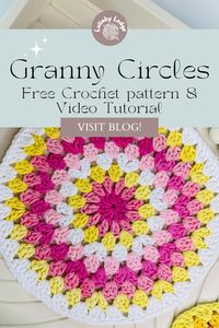 Unlock the charm of the Granny Circle with this detailed pattern and video tutorial! Perfect for beginners, this step-by-step guide will walk you through creating beautiful granny circles for coasters, blankets, and more. Learn essential techniques, colour changes, and tips for flawless results. Follow the video tutorial for visual guidance and start your next crochet project with confidence. Click to discover the magic of the Granny Circle and transform your yarn into stunning creations!